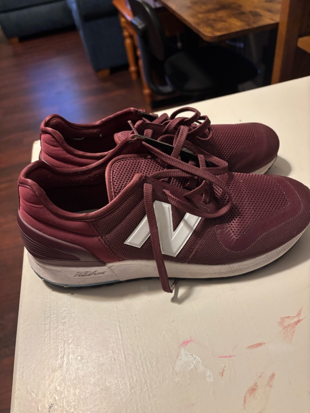 maroon new balance shoes